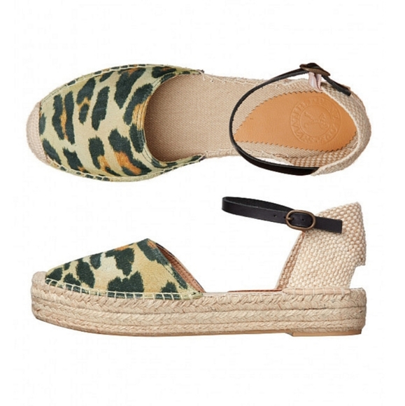 Penelope Chilvers Rita Leopard Suede Espadrilles Size 38 - Picture 13 of 13